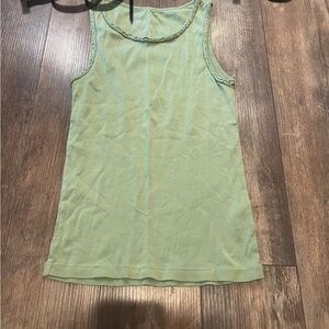 Peek Green Sleeveless Top